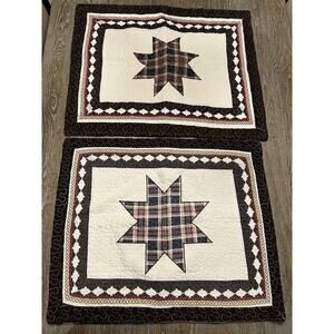 Ruff Hewn Farmhouse Pair Quilted Patchwork Pillow Shams